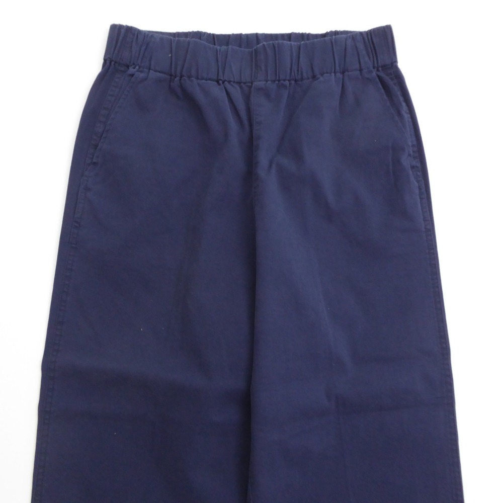 J.Crew Women Astrid Wide-Leg Chino Pant Navy Blue Elastic Waist BH357 Medium - Picture 2 of 9
